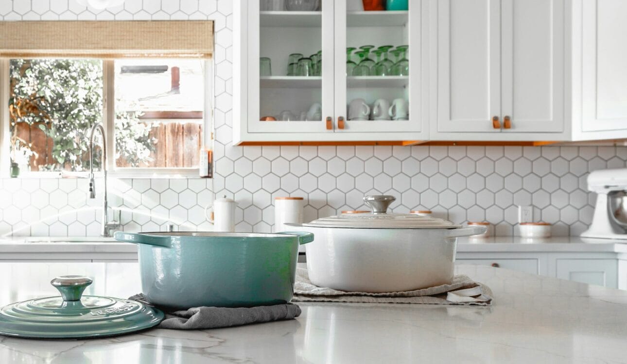 Custom-built kitchen with tailored cabinets